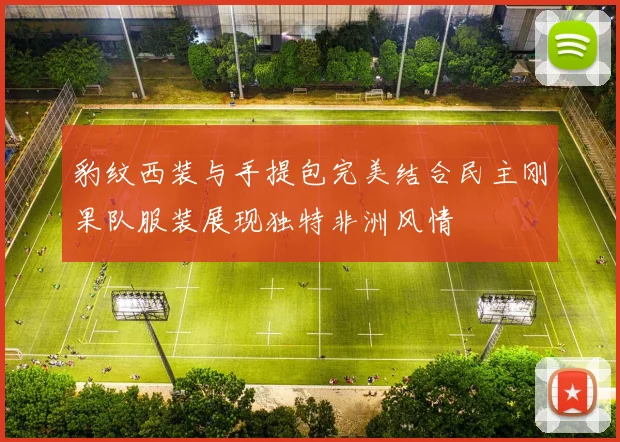 豹纹西装与手提包完美结合民主刚果队服装展现独特非洲风情